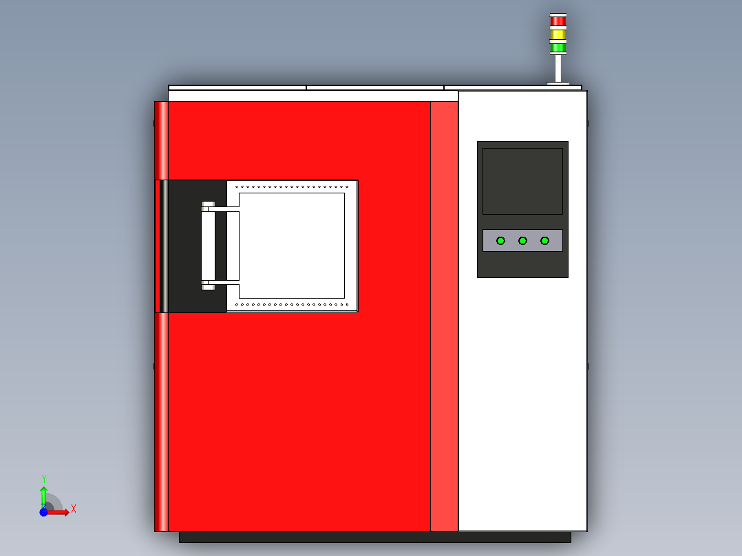 高温气氛炉前视图
