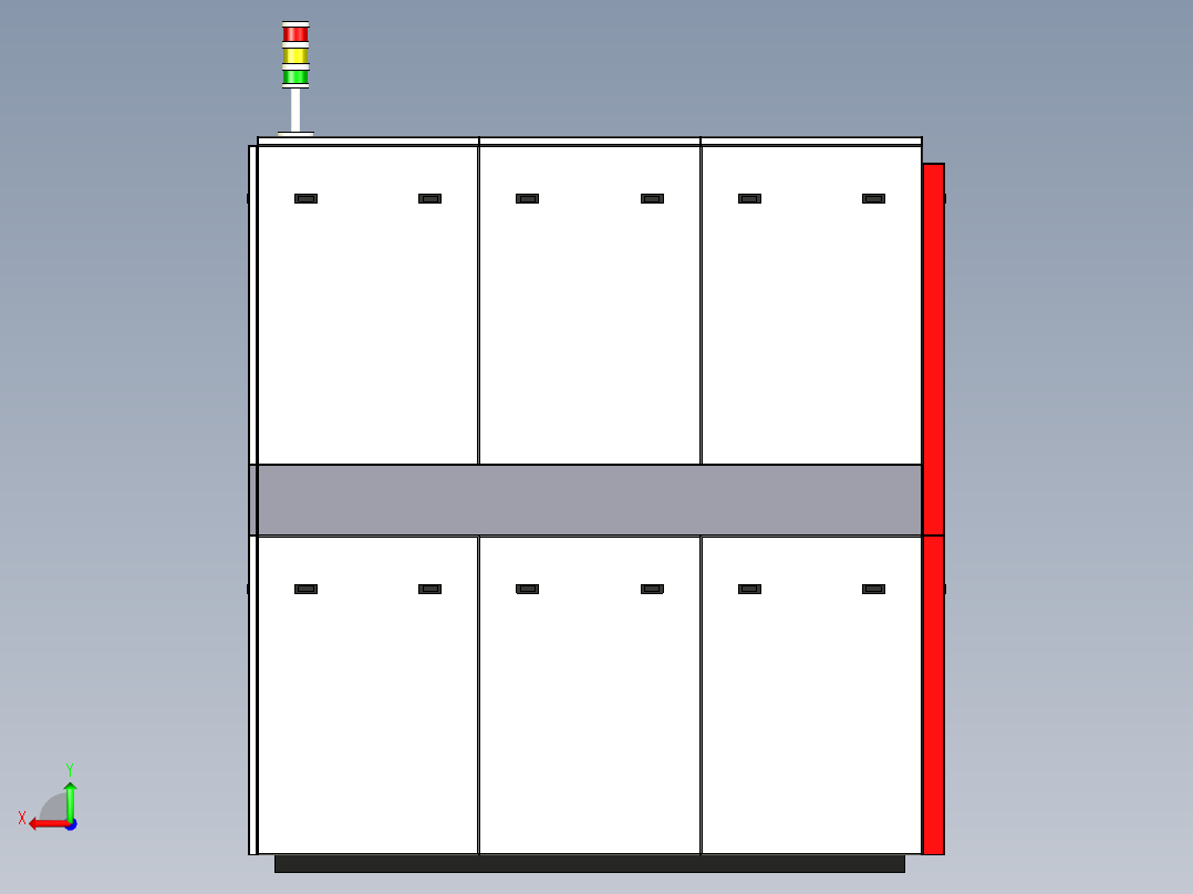 高温气氛炉后视图