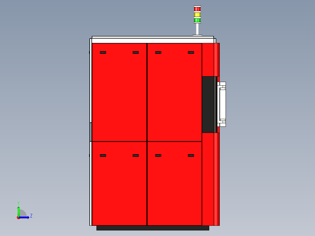 高温气氛炉左视图