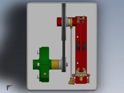 卧式离心泵微型蒸汽机miniature-steam-engine-模型格式为 -sw俯视缩略图