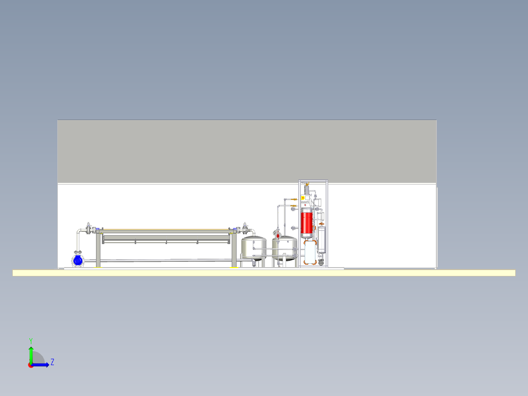 温室吸收太阳能左视图