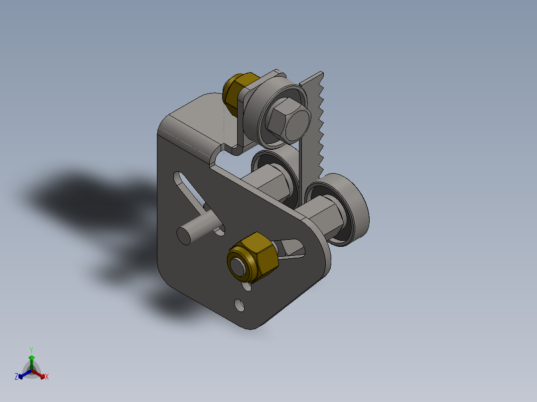 带锯正等轴测图