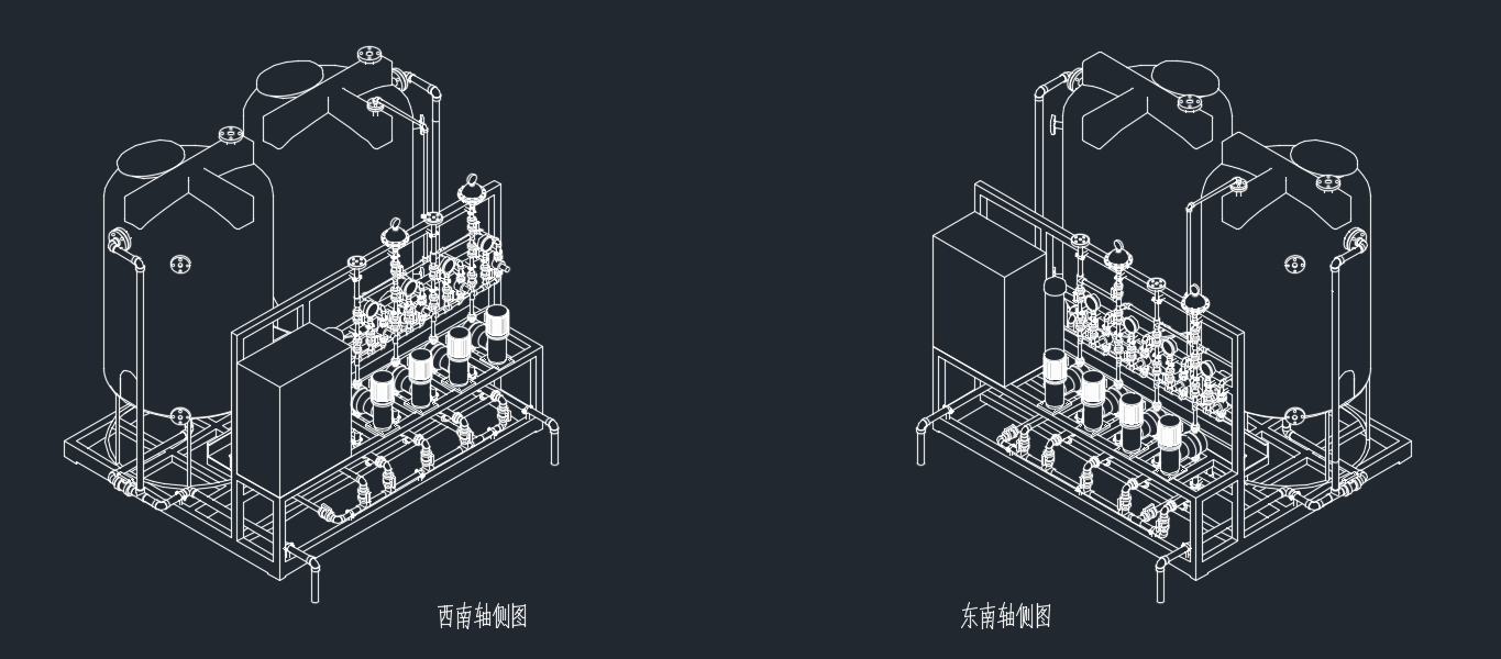 超滤清洗+加药装置装置加工图
