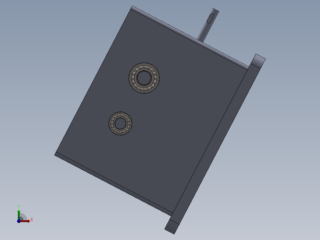 洗模机减速器前视图