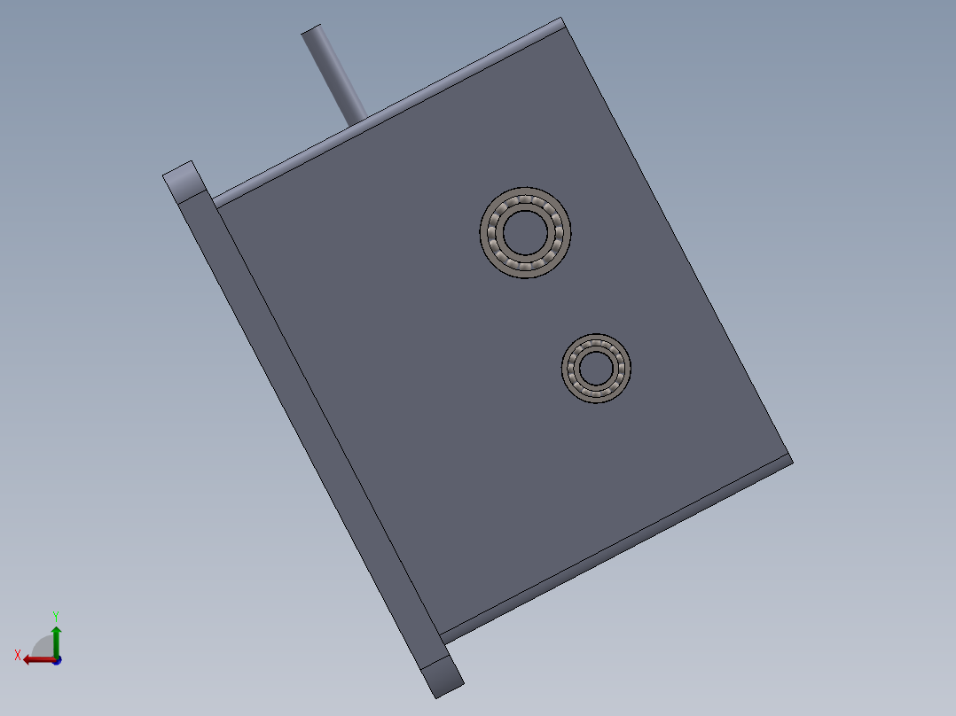 洗模机减速器后视图
