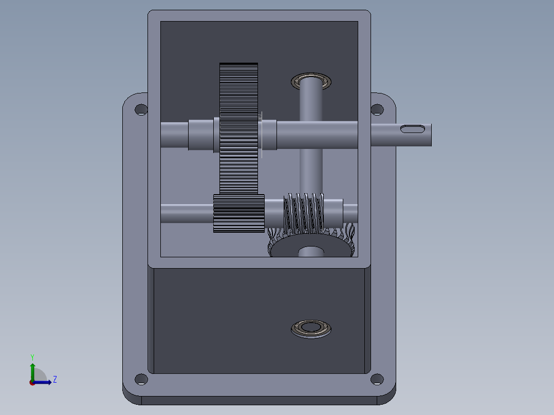 洗模机减速器左视图