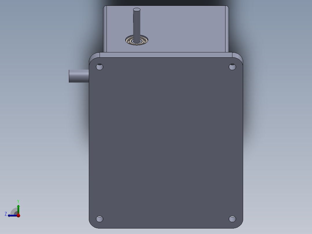 洗模机减速器右视图
