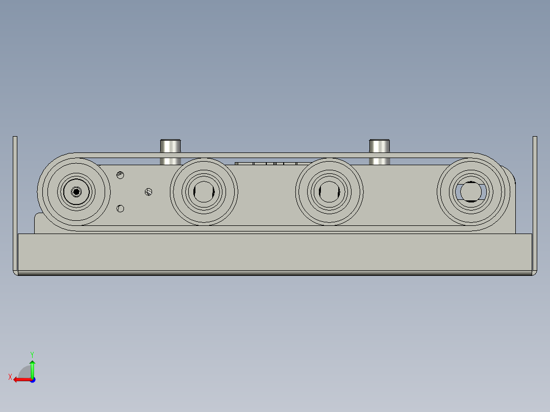 顶升移载机后视图