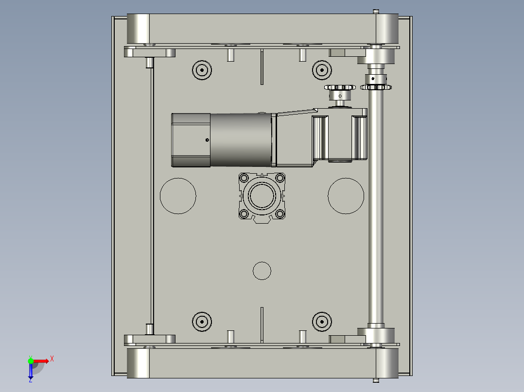 顶升移载机俯视图