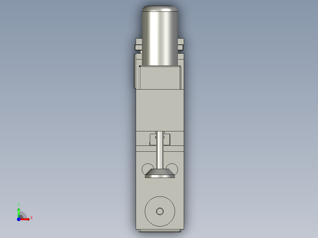 抛光机构总成前视图
