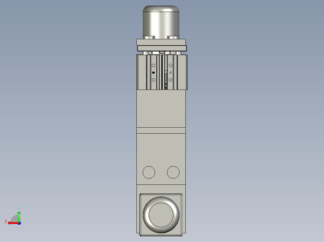 抛光机构总成后视图