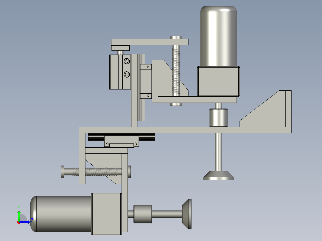 抛光机构总成左视图