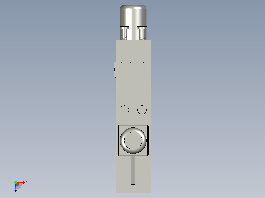 抛光机构总成俯视图