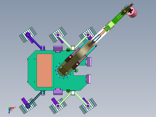 全地貌火星采矿车俯视缩略图