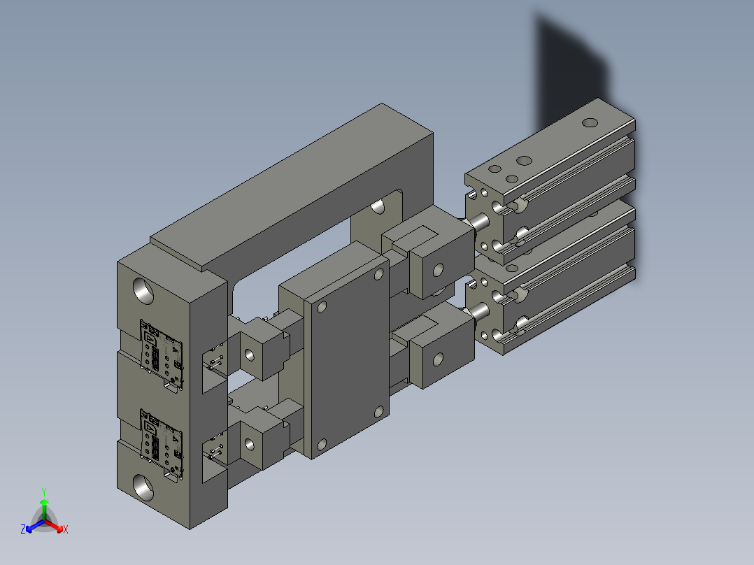 电测产品座正等轴测图