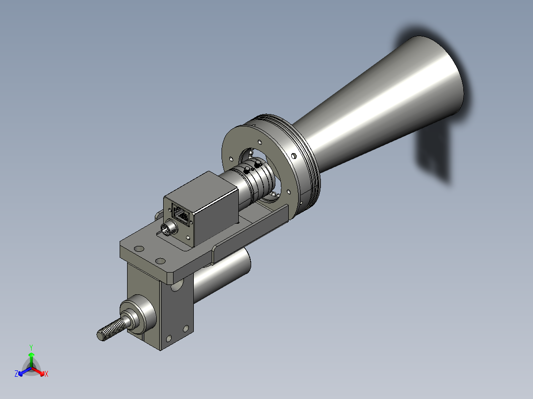 胶壳角度效正CCD正等轴测图