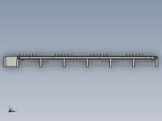 滚子链输送线及输送装置前视缩略图
