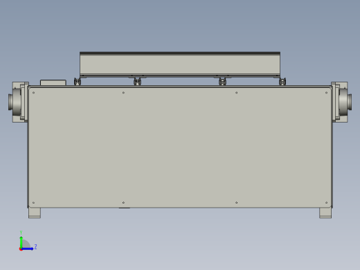 滚子链输送线及输送装置左视缩略图