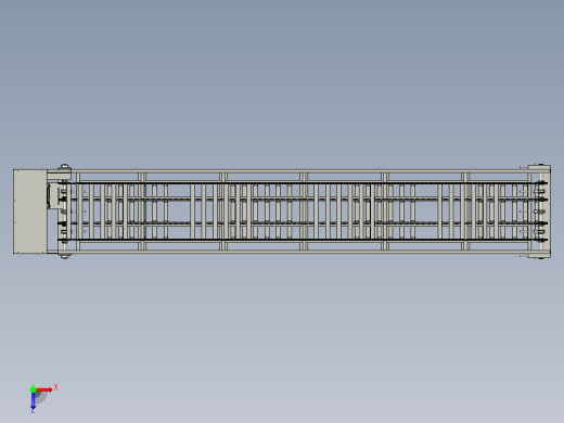 滚子链输送线及输送装置俯视缩略图