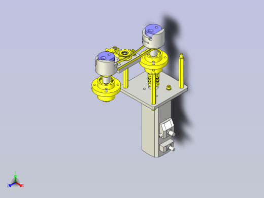一款工件任意角度旋转机构3D模型