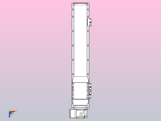 机器人皮带驱动直线轴TPA-GCB-120-P70-L450-LU-M20-N3俯视缩略图