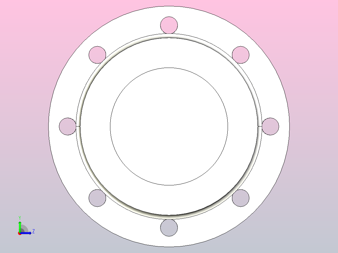 GB╱T 3420-2008[盲法兰盘DN125]左视图