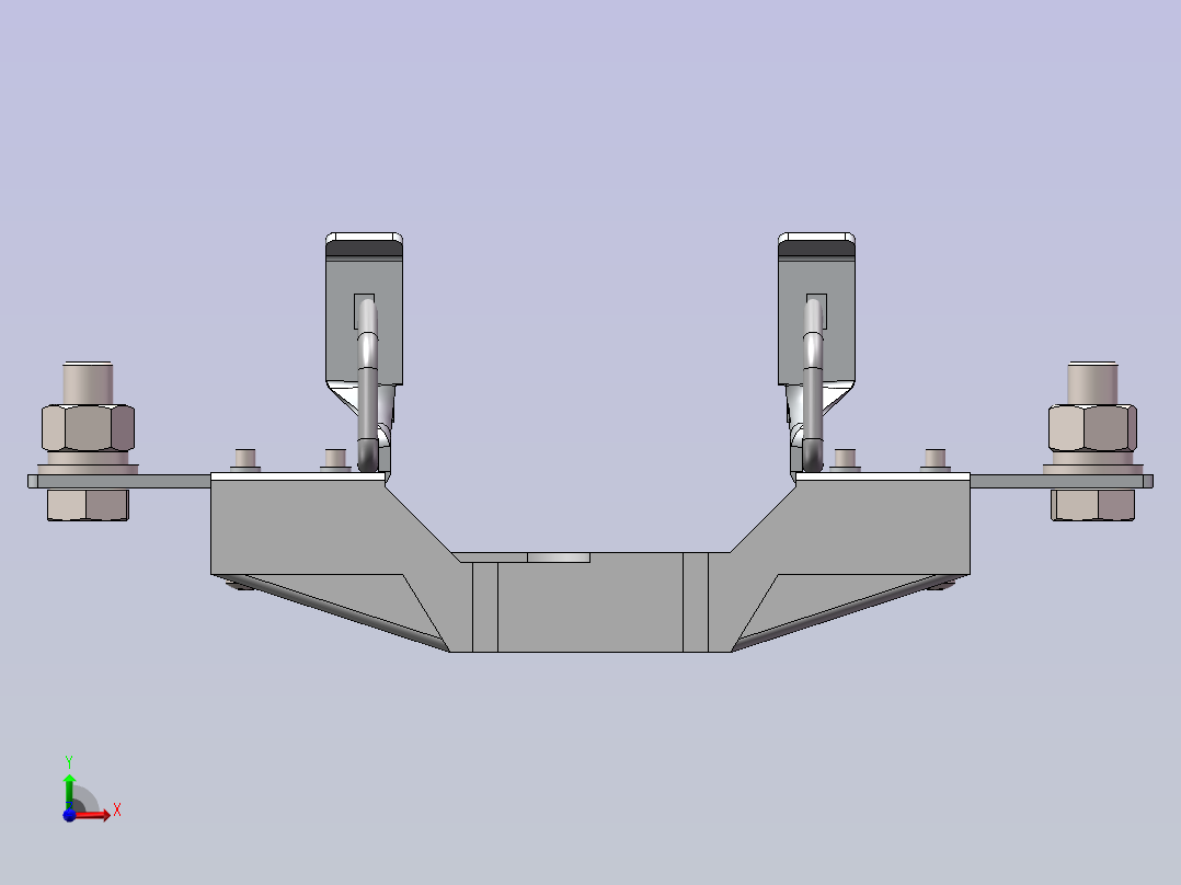 RT16-2（Sist401）插拔式刀型触头熔断器底座前视图