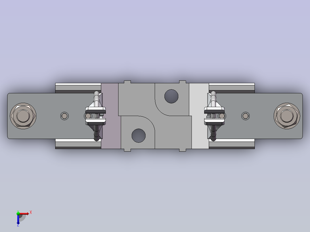 RT16-2（Sist401）插拔式刀型触头熔断器底座俯视图