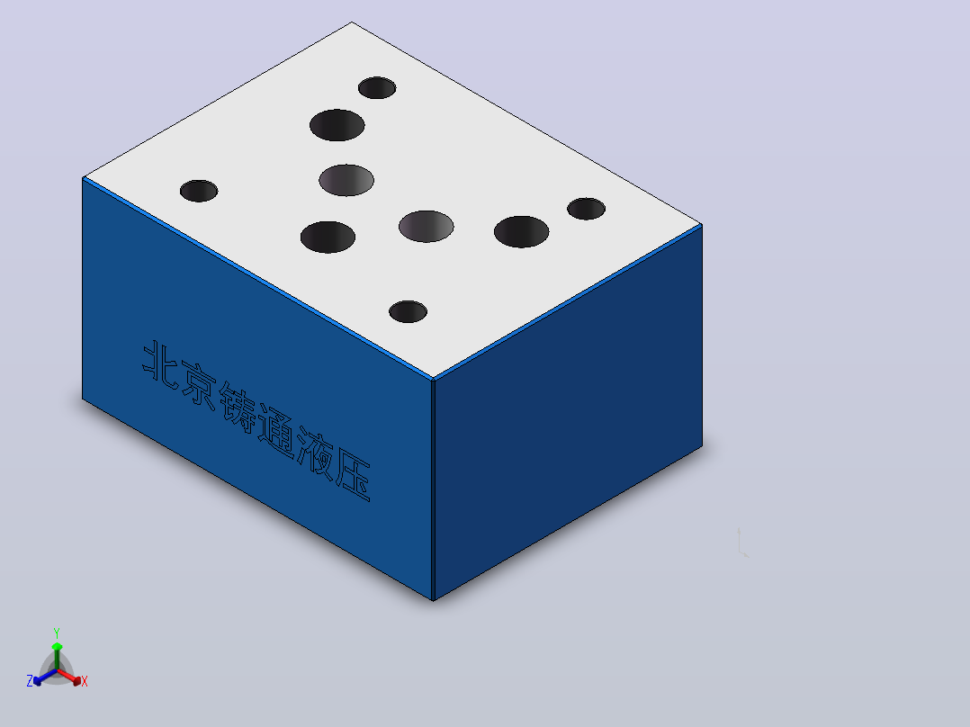 Z1S10E 叠加式单向阀正等轴测图