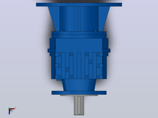 RF47ZP斜齿轮减速机RF47-3.83-M1-P100-Φ160俯视缩略图