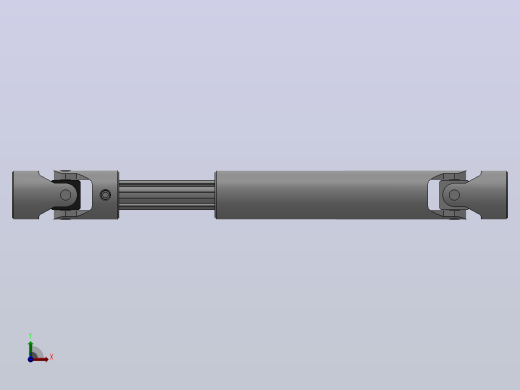万向联轴器WSP03-PB-Y10-Y10-180／240WSP型可伸缩小型十字轴万向联轴器前视缩略图