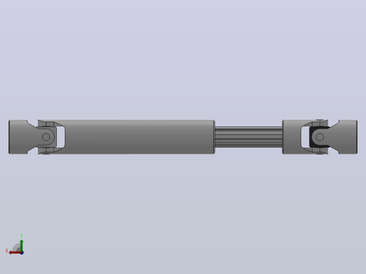万向联轴器WSP03-PB-Y10-Y10-180／240WSP型可伸缩小型十字轴万向联轴器后视缩略图