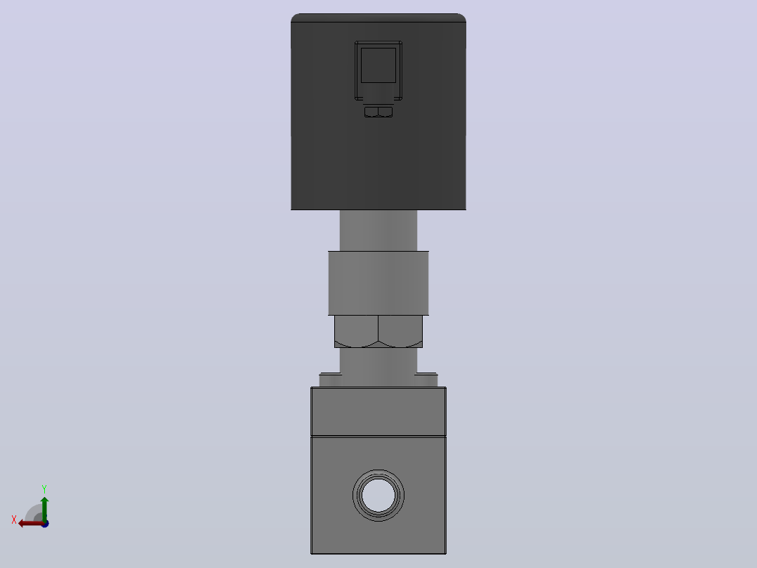 ZCG系列高压电磁阀[ZCG-16.0-6-F-B-K]通径6mm后视图