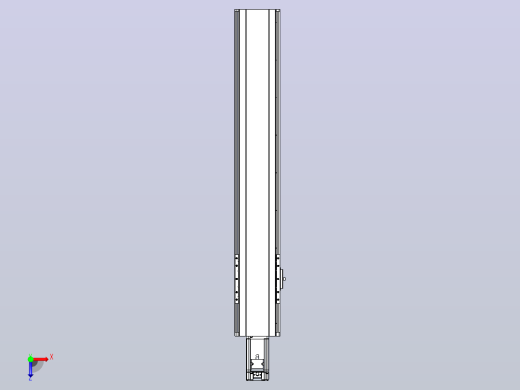 日规模组半封闭丝杆TPA-HNR-120D-1610C-L600-M-Y-P40-N3俯视缩略图