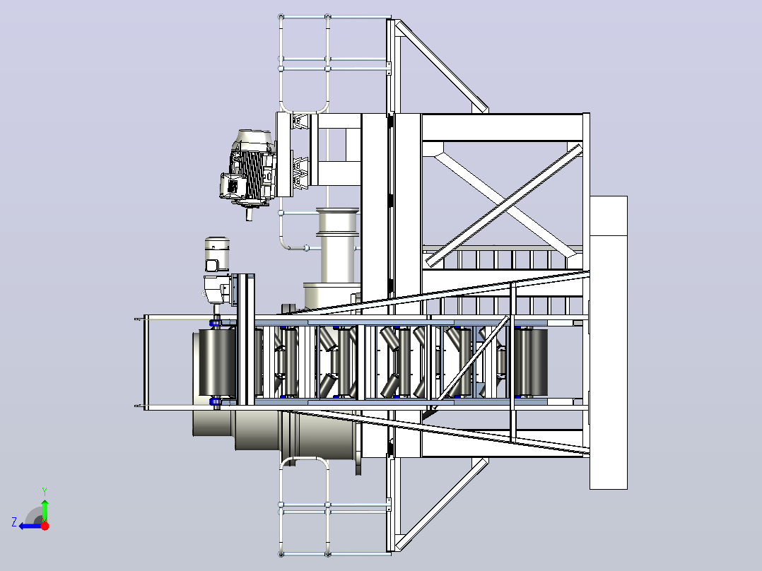 二级破碎机3ft-gyro-assembly-1831-模型格式为 stp右视图