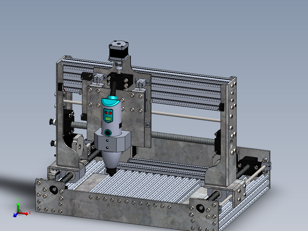 CNC PCB雕刻机 v2主视图