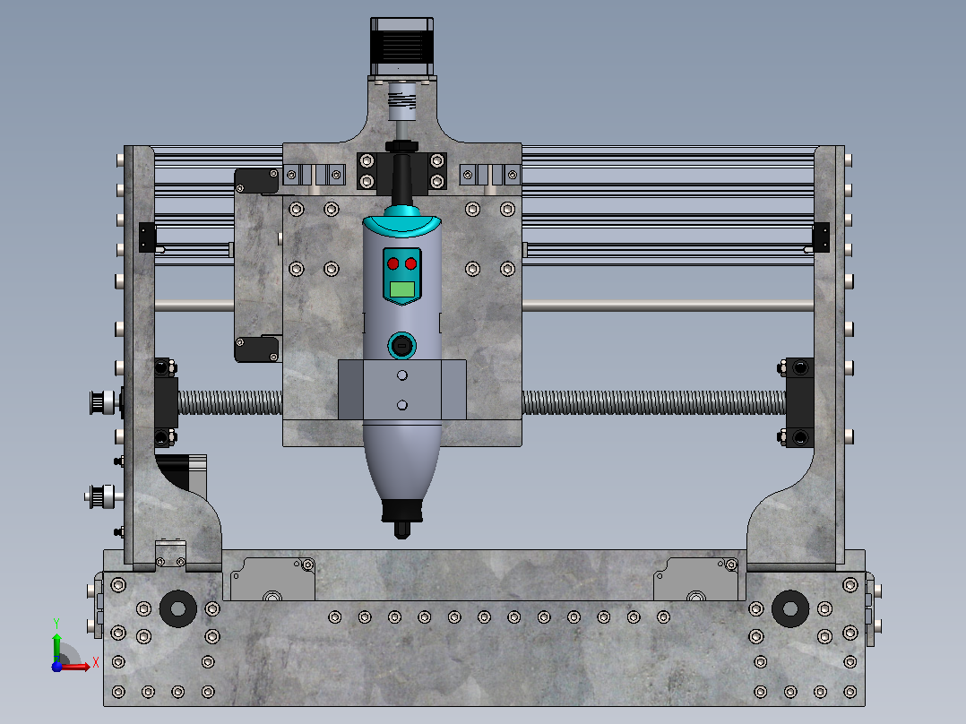 CNC PCB雕刻机 v2前视图
