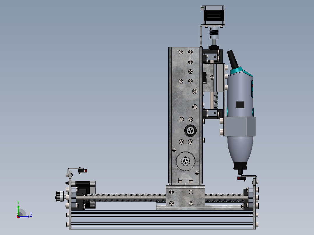 CNC PCB雕刻机 v2左视图