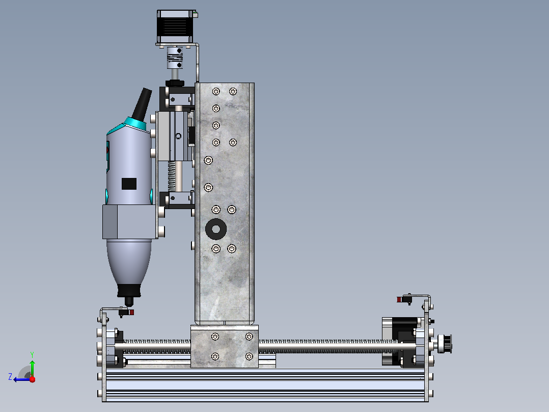 CNC PCB雕刻机 v2右视图