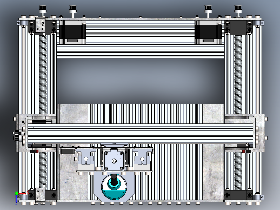 CNC PCB雕刻机 v2俯视图