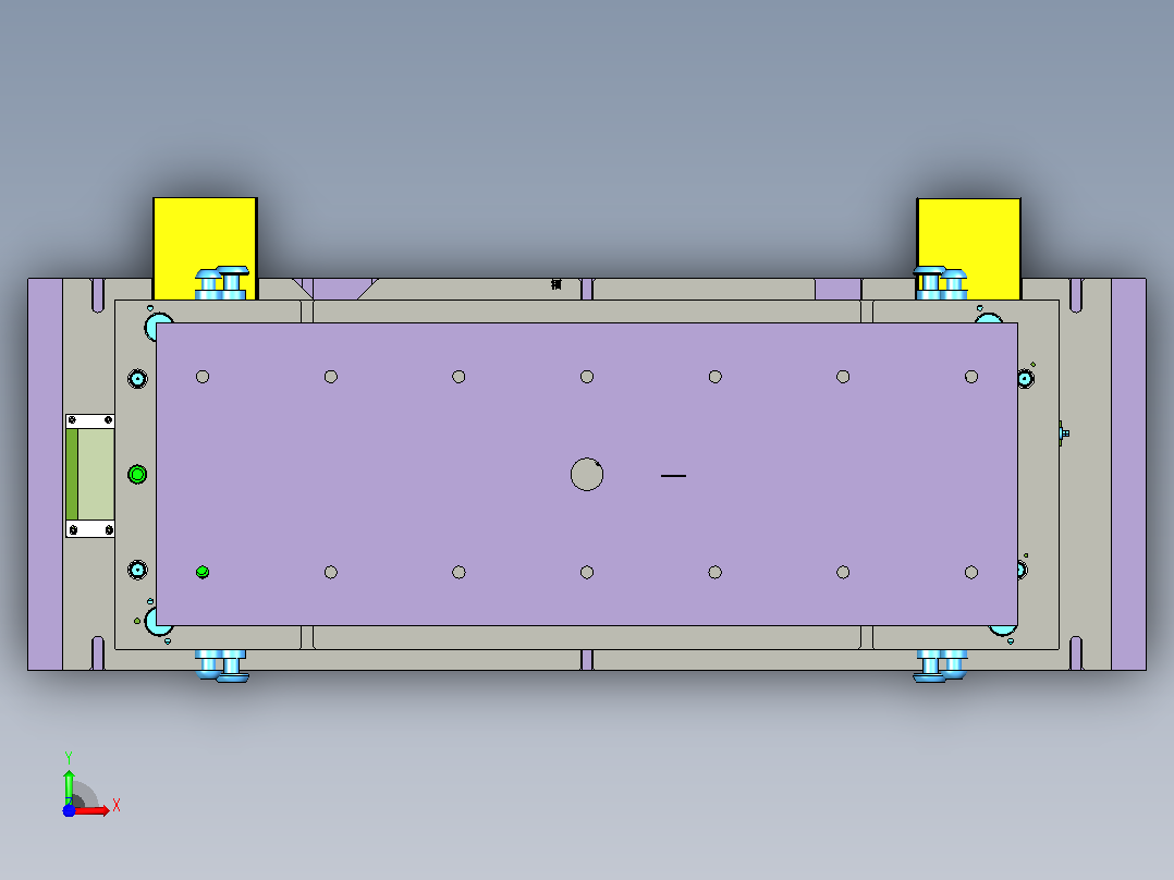 家具转角固定件模具设计前视图