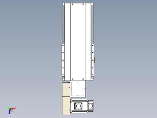 皮带直线轴半封闭可选导轨TPA-HNB-220D-176-L150-ML-C-P1K-N3俯视缩略图