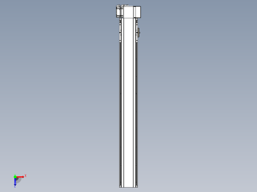 皮带直线轴半封闭可选导轨TPA-HNB-105D-90-L750-LP-C-P20-N3俯视缩略图