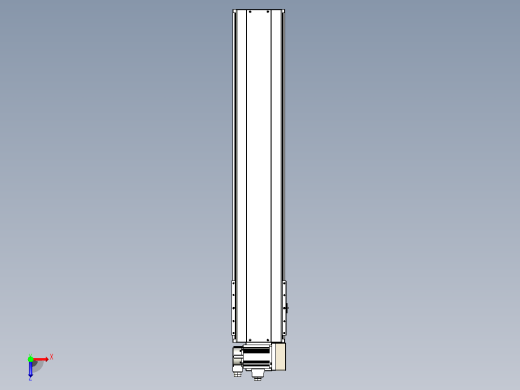 皮带直线轴半封闭可选导轨TPA-HNB-220D-176-L1000-RU-Y-P1K-N3俯视缩略图