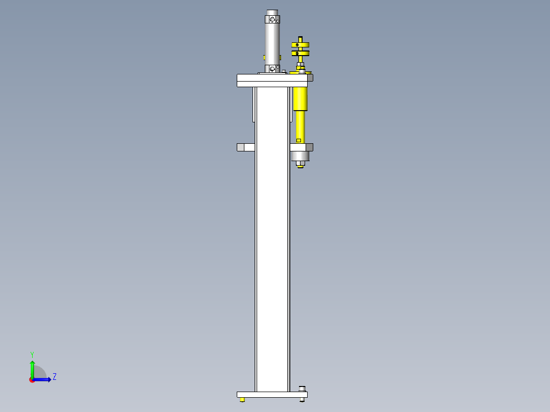 直立工件判定装置左视图