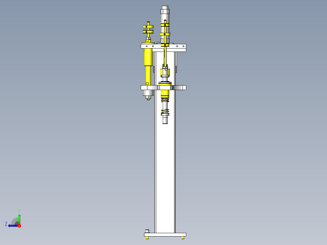 直立工件判定装置右视图