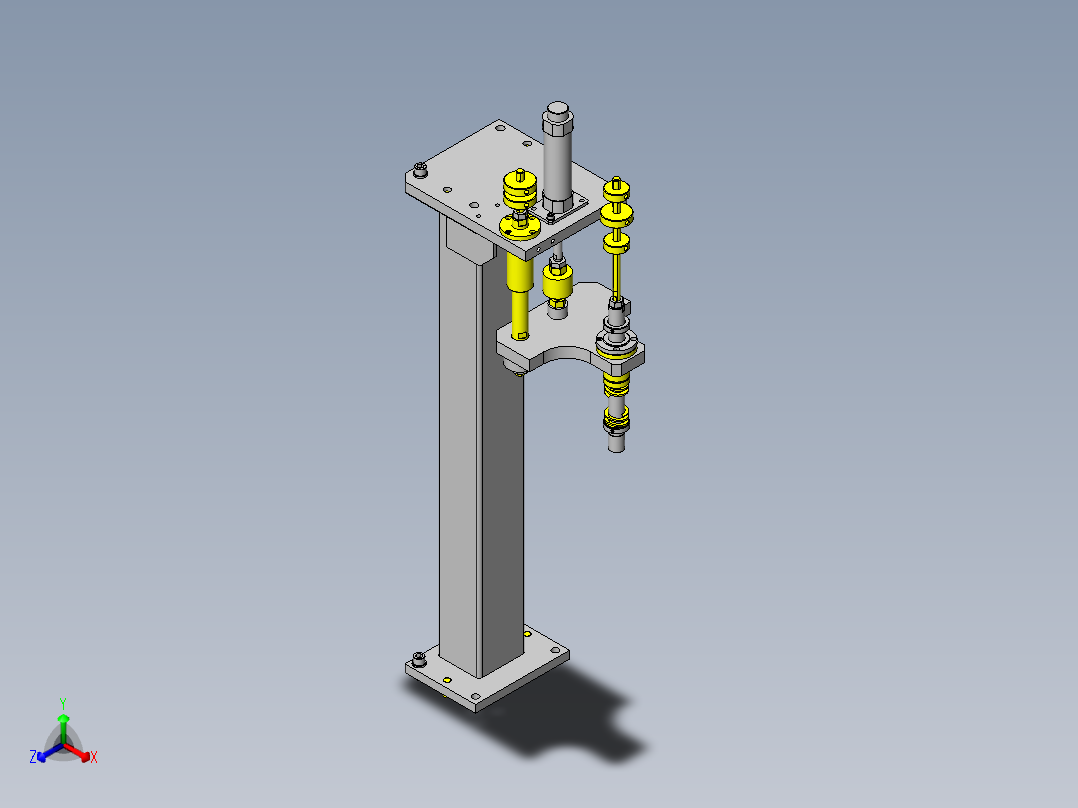 直立工件判定装置正等轴测图