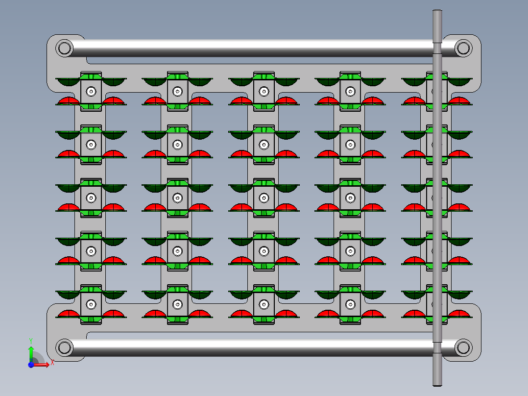 时效治具前视图