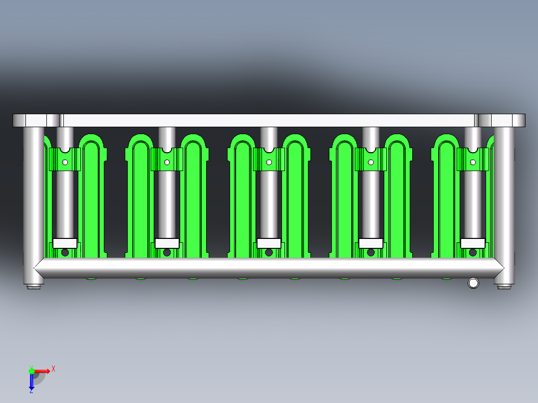 时效治具俯视图