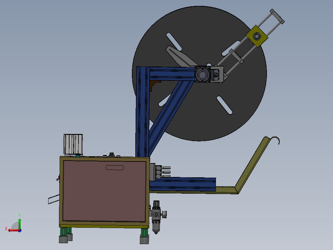 自动料带裁切机含bom单sw17可编辑后视图